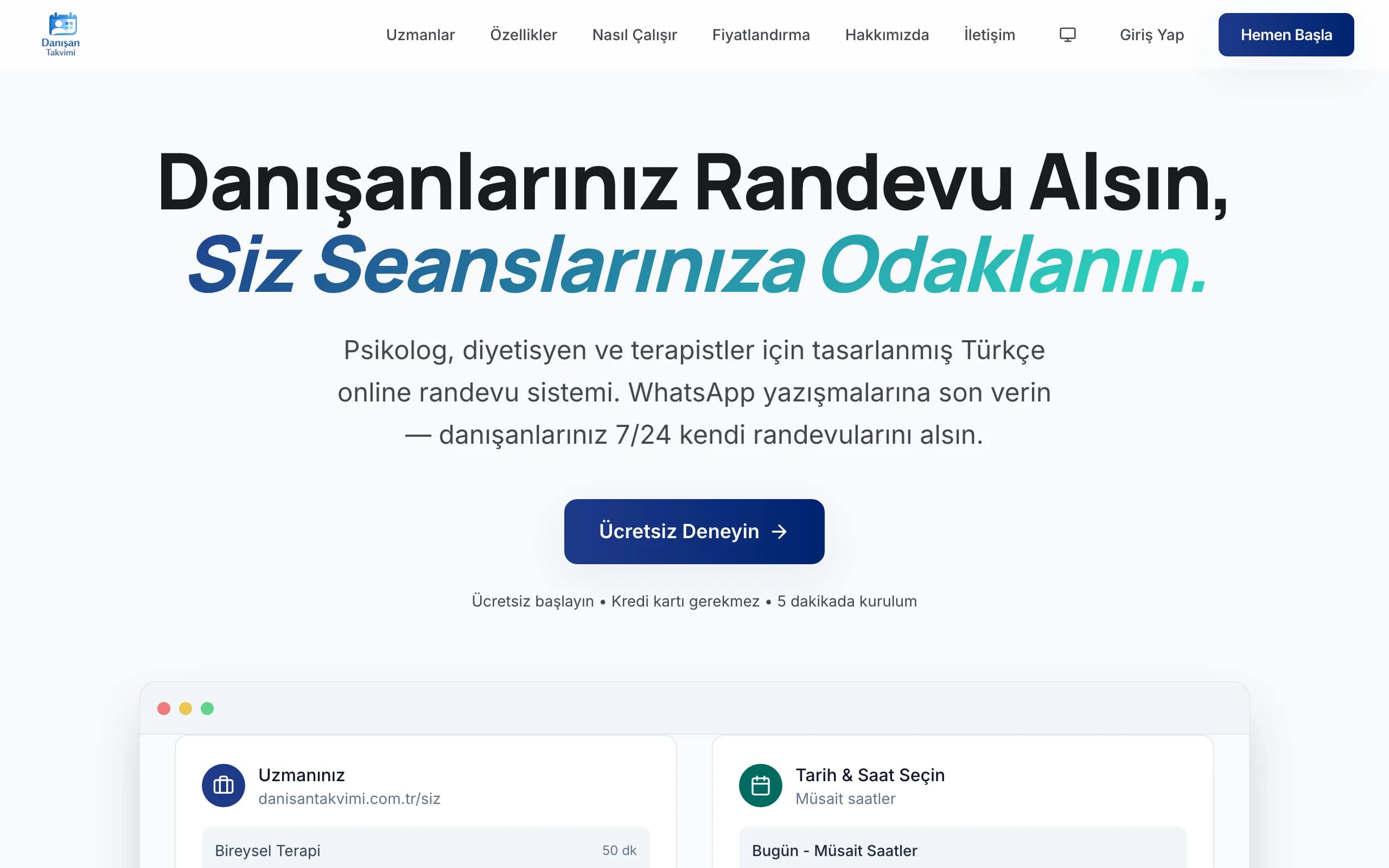 danisantakvimi.com.tr randevu yönetim paneli